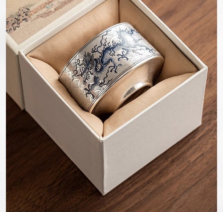 High Temperature Resistant Gold Plated New Single Cup Anti-scald Large Capacity High-end Kung Fu Tea Set Tea Cup Personal Use