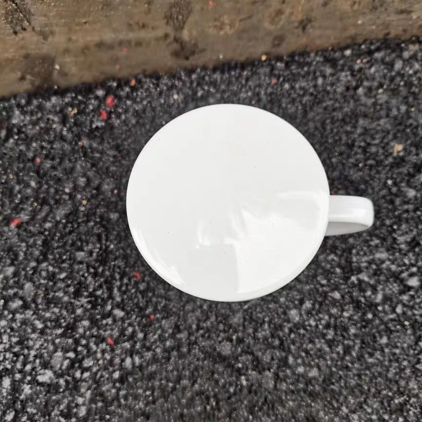 Liling Underglaze Five Colors Red Official Kiln Produced Pure White Covered Tea Cup Water Cup