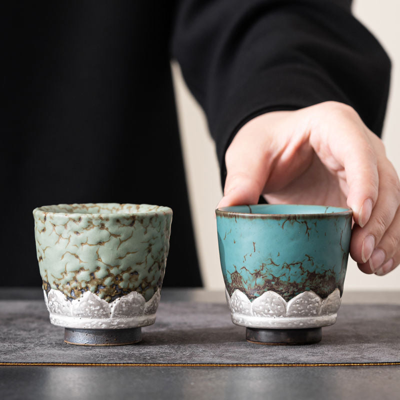Cultural and Creative Encounter with Dunhuang Couple Mugs Retro Tea Cups Ceramic Master Cups High-end Gift Box Set for Annual Meeting Souvenirs