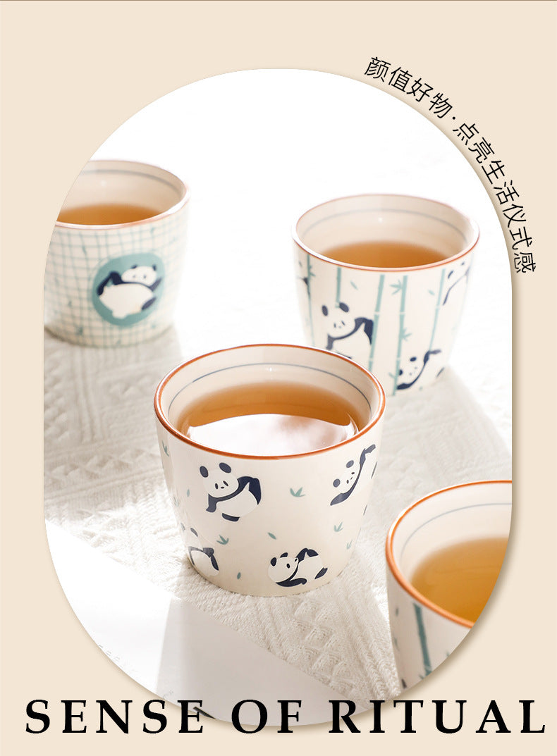 Panda Tea Set Gift Box Set Cup Kettle High-end Luxury Afternoon Tea Ceramic Teapot Teacup Housewarming Cupware