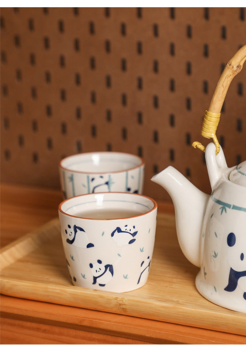 Panda Tea Set Gift Box Set Cup Kettle High-end Luxury Afternoon Tea Ceramic Teapot Teacup Housewarming Cupware