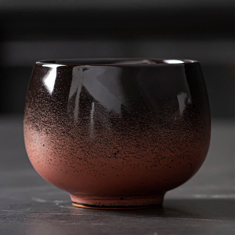 Cross-Border Retro Coarse Pottery Espresso Cup Japanese Creative Colorful Master Cup Tea Cup Matte Texture Spot Cup Wholesale