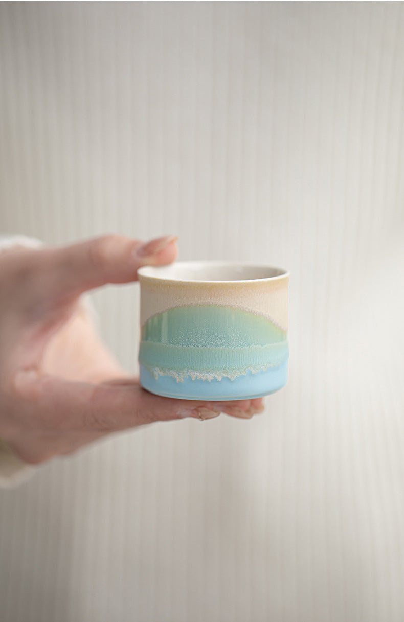 Jinxiu Mountain and River Master Cup Gift Box Ceramic Tea Cup High-end Tea Cup for Elders and Clients Holiday Souvenir