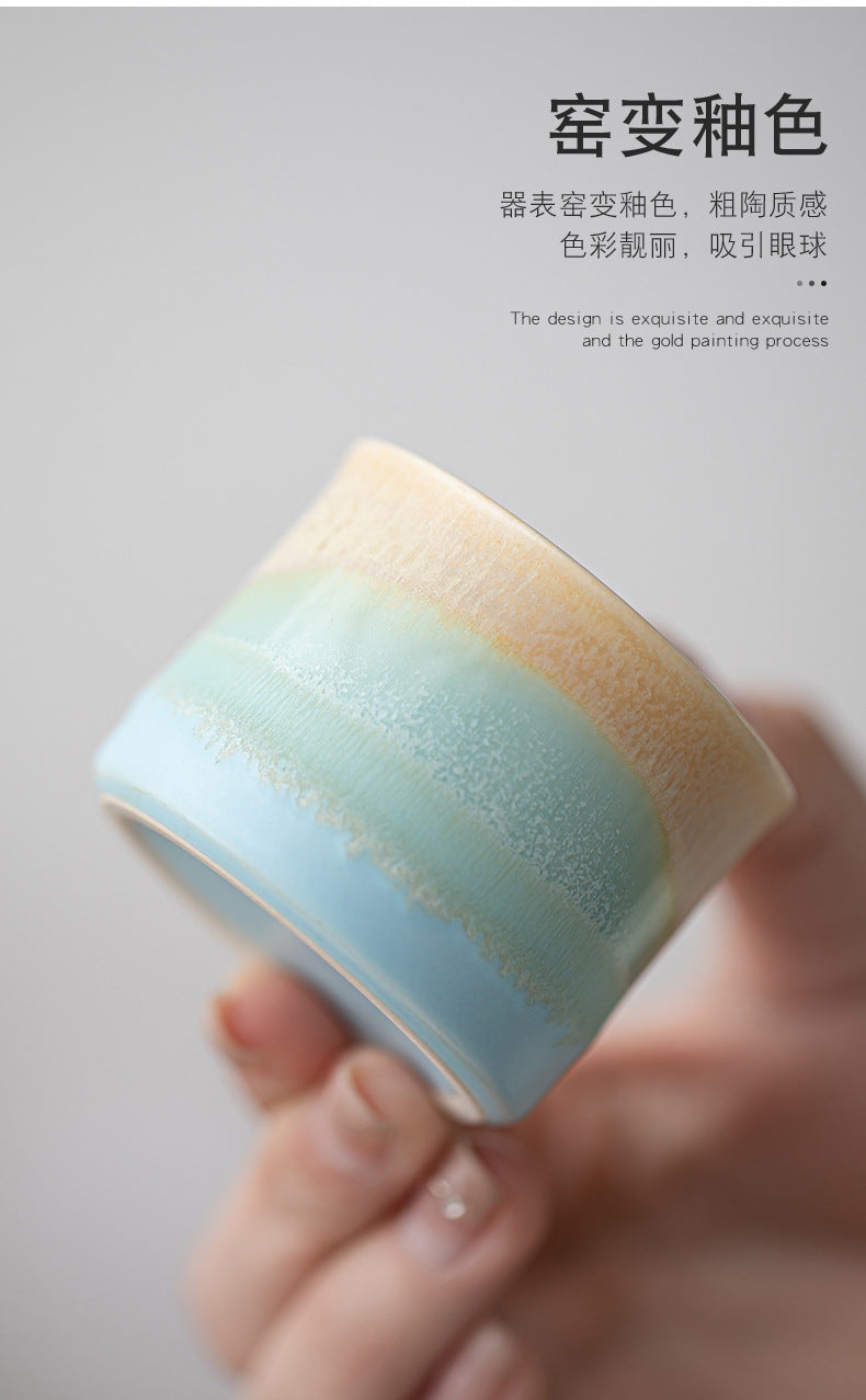 Jinxiu Mountain and River Master Cup Gift Box Ceramic Tea Cup High-end Tea Cup for Elders and Clients Holiday Souvenir