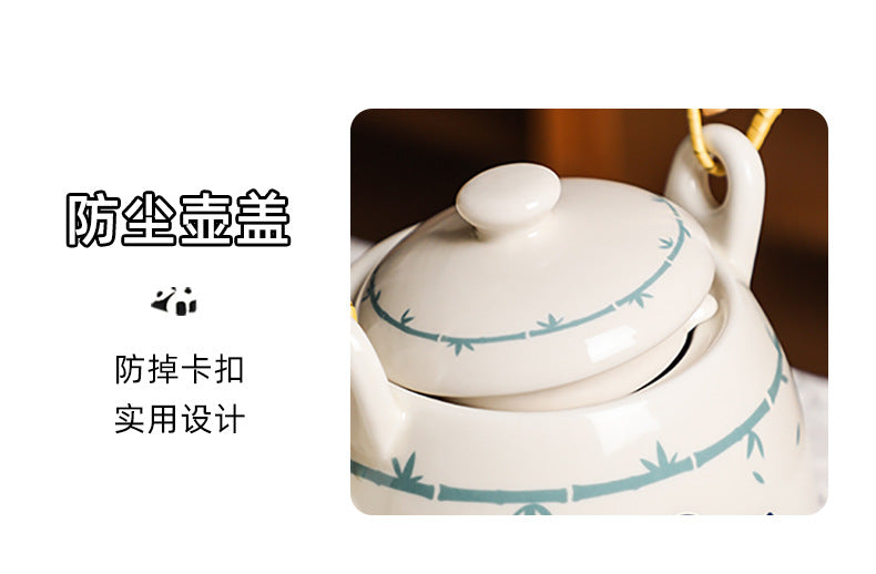 Panda Tea Set Gift Box Set Cup Kettle High-end Luxury Afternoon Tea Ceramic Teapot Teacup Housewarming Cupware