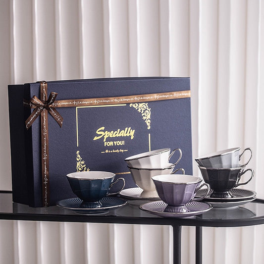 European-Style Ceramic Coffee Set Creative Gift Suit British Style Coffee Cup Exquisite Cup Afternoon Tea Set Advanced