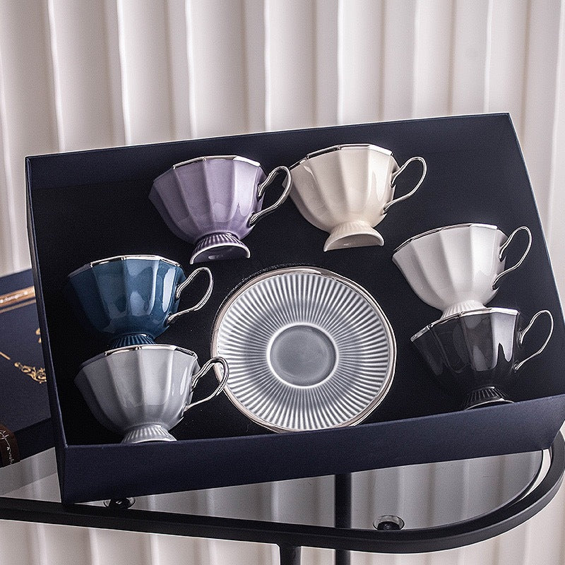 European-Style Ceramic Coffee Set Creative Gift Suit British Style Coffee Cup Exquisite Cup Afternoon Tea Set Advanced