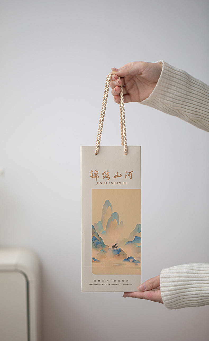 Jinxiu Mountain and River Master Cup Gift Box Ceramic Tea Cup High-end Tea Cup for Elders and Clients Holiday Souvenir