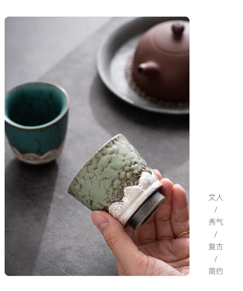 Cultural and Creative Encounter with Dunhuang Couple Mugs Retro Tea Cups Ceramic Master Cups High-end Gift Box Set for Annual Meeting Souvenirs