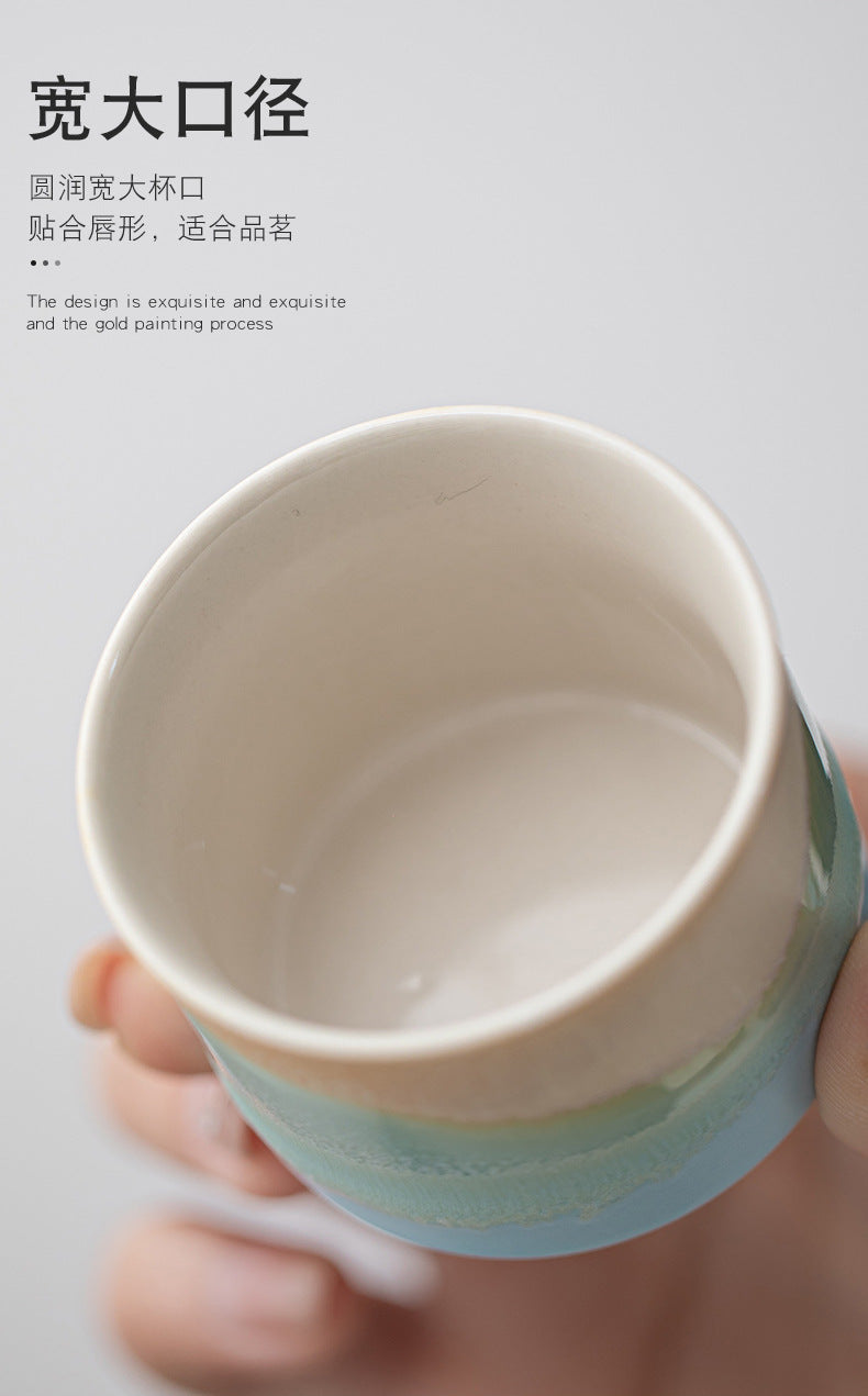Jinxiu Mountain and River Master Cup Gift Box Ceramic Tea Cup High-end Tea Cup for Elders and Clients Holiday Souvenir