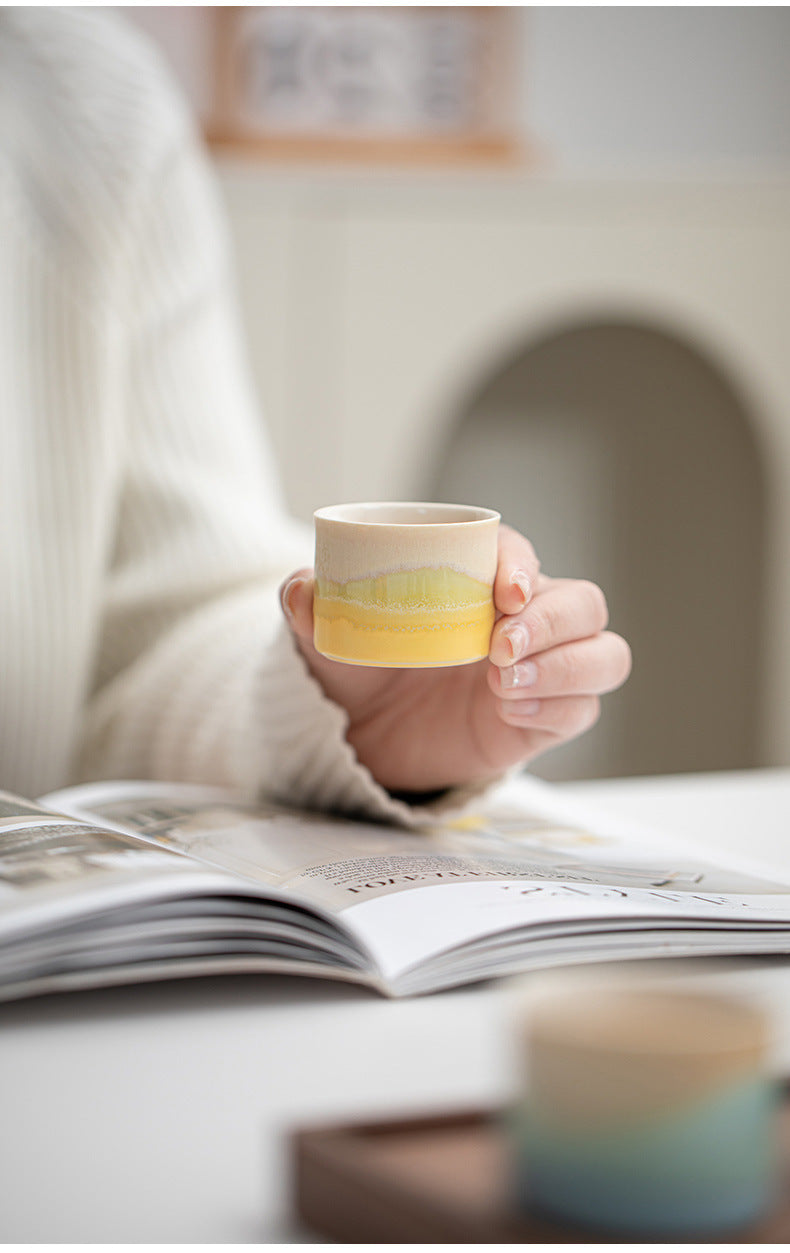 Jinxiu Mountain and River Master Cup Gift Box Ceramic Tea Cup High-end Tea Cup for Elders and Clients Holiday Souvenir