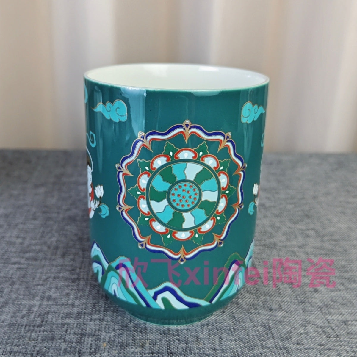 Liling Red Official Kiln Tea Cup Capacity Approx500ml without Cover