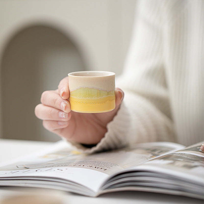 Jinxiu Mountain and River Master Cup Gift Box Ceramic Tea Cup High-end Tea Cup for Elders and Clients Holiday Souvenir