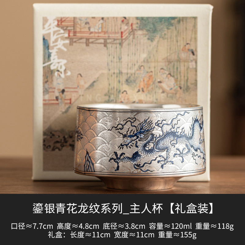 High Temperature Resistant Gold Plated New Single Cup Anti-scald Large Capacity High-end Kung Fu Tea Set Tea Cup Personal Use