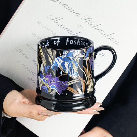 French Retro Mug Coffee Cup Home Creative High-Value Office Water Cup Ceramic Breakfast Cup for Girls