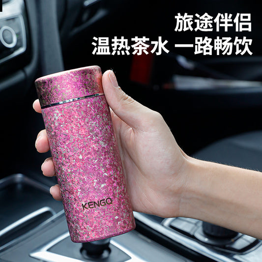 German Mini Insulated Cup Pure Titanium Water Bottle for Men and Women Portable Travel Cup200ml High-end Pocket Cup Business