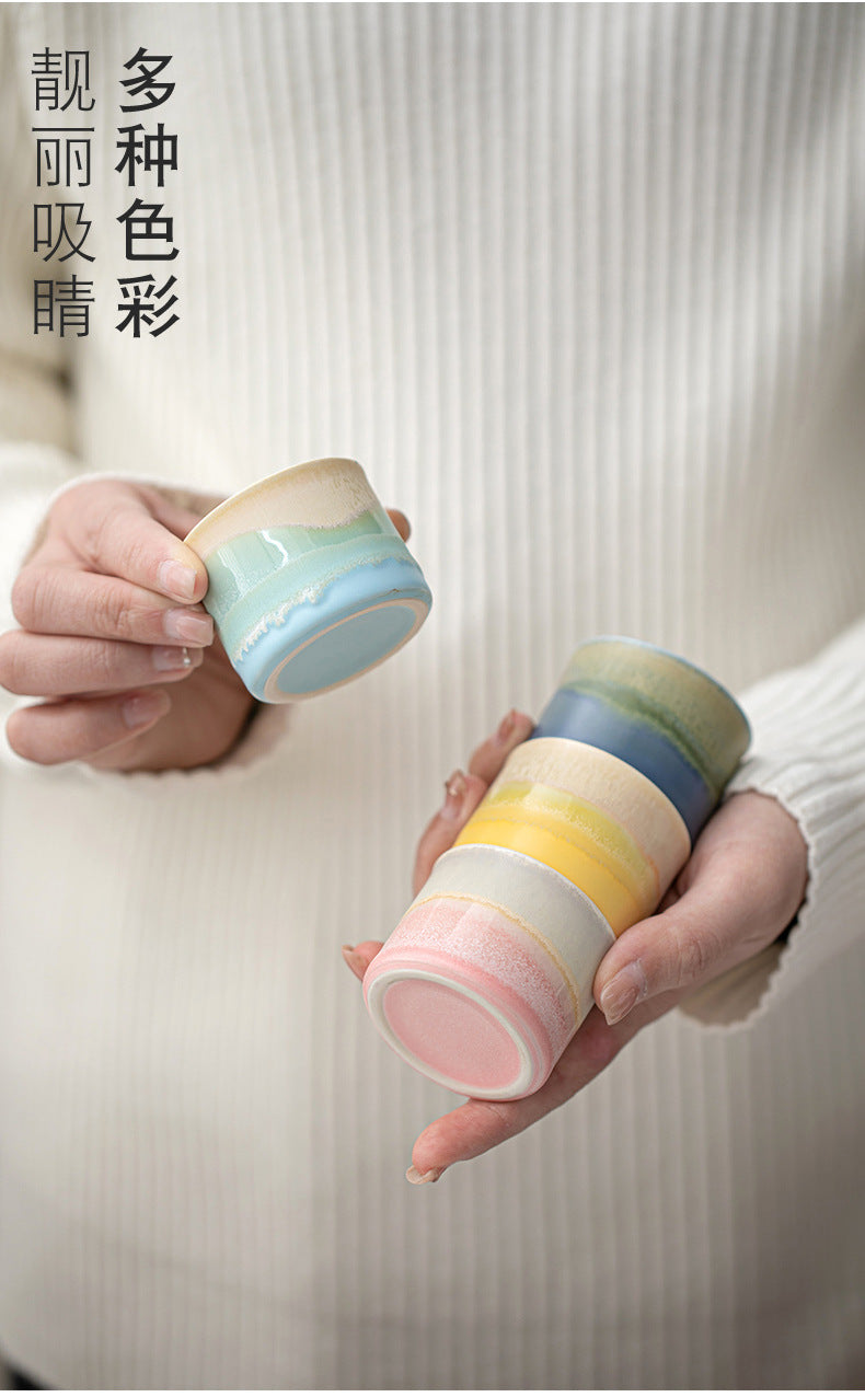 Jinxiu Mountain and River Master Cup Gift Box Ceramic Tea Cup High-end Tea Cup for Elders and Clients Holiday Souvenir